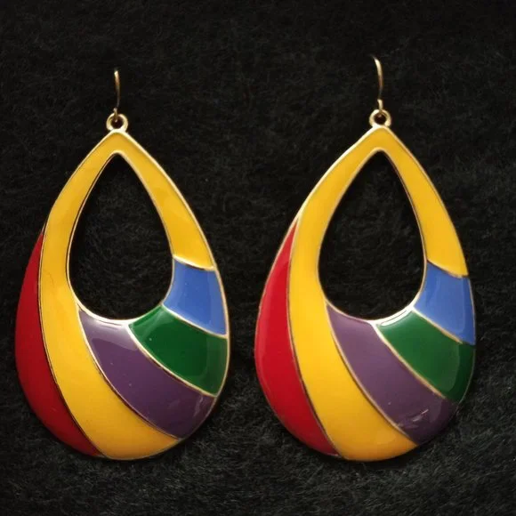 Women's Multi-Colored Earrings - Picture 1 of 1
